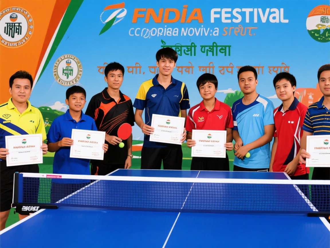 Indian Table Tennis Festival Player Distribution Player distribution map of Indian Table Tennis Festival across India